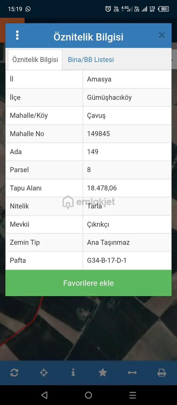 Satılık Tarla Çavuşköy 2 2