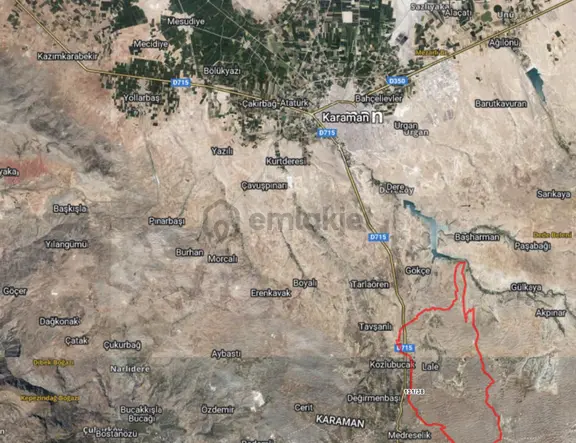 Karaman Merkeze Yakın Konumda 14,873 M² Arazi 1