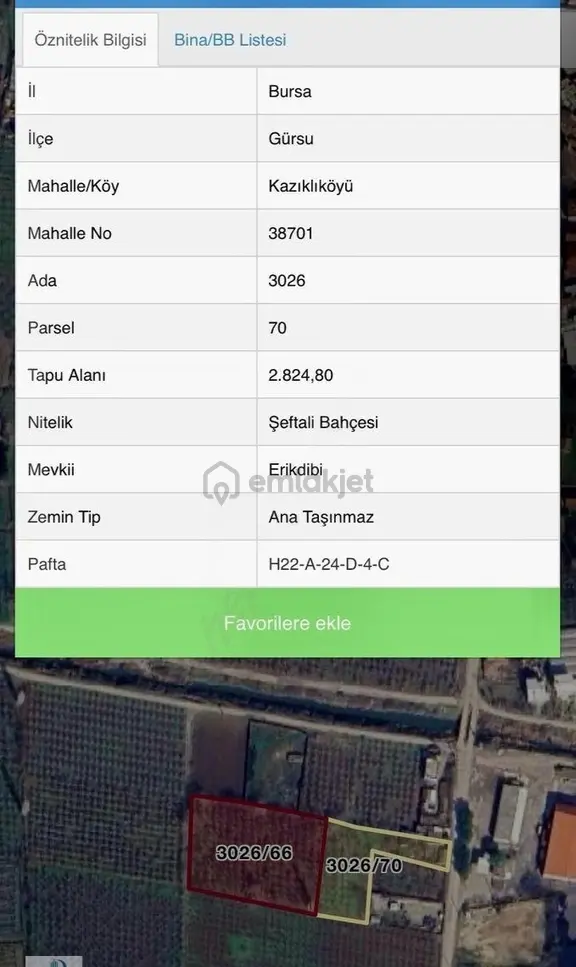 Dijitalemlak’tan Gürsu Kazıklıköyü Girişinde Asfalta Cephe Satılık 8.260 M2 Kıymetli Arazi. 2