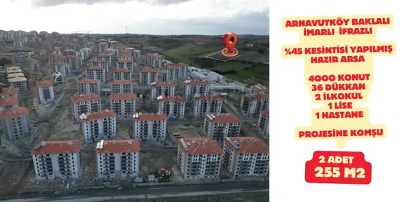 Arnavutköy Baklalı Toki Konutlarına Bitişik, İmarlı 2 Adet 255 M2 1