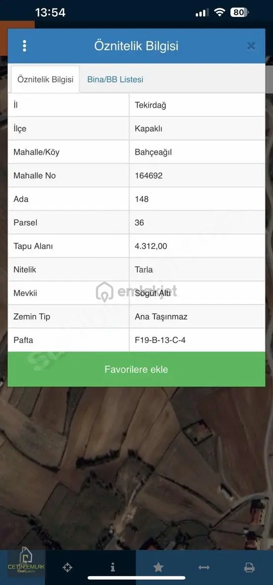 Çetin'den Bahçeağıl Köyün Dibi 314m² Tarladan Hisse Çap Var 2