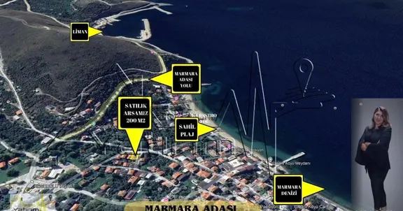 Marmara Adasında İçerisinde 5+1 2 Katlı Ev Olan Satılık Arsa 2