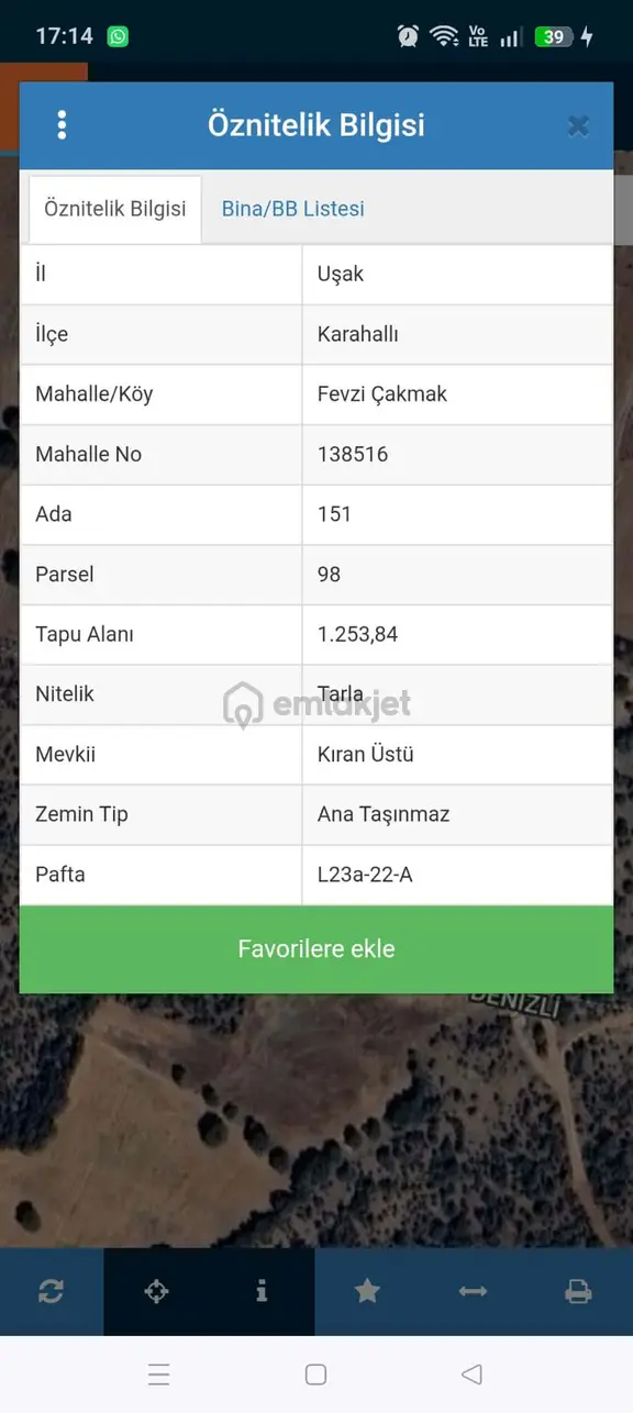 Fırsat İlandır ! Kısa Süreliğine 15.560 M2 Tarla Tek Ve Son Fiyat: 695 Bin Tl !!! 1