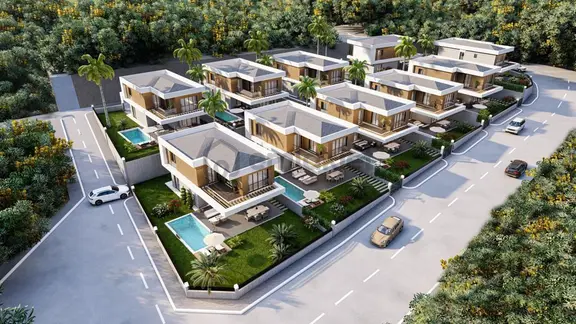 Kuşadası Soğucak'ta Full Manzaralı Müstakil 4+1 Villa 2