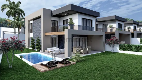 Kuşadası Soğucak'ta Full Manzaralı Müstakil 4+1 Villa 1