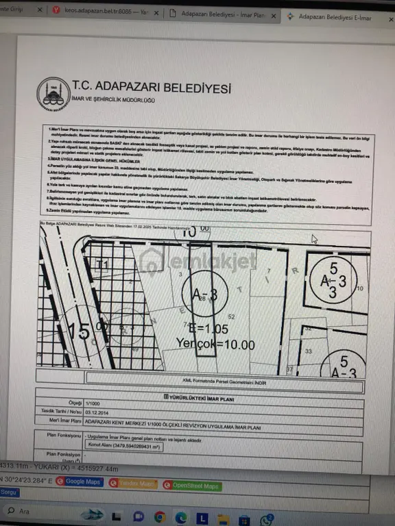 Sakarya Adapazarı Yahyalar Mh Girişi Bahceli 3 Katlı Mülk 1