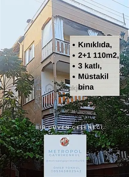 Kınıklıda 3 Katlı Müstakil Bina 1