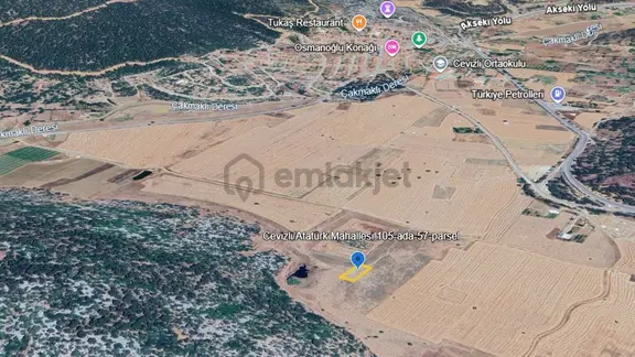 Akseki Cevizli De Satılık 835 M2 Tarla 1