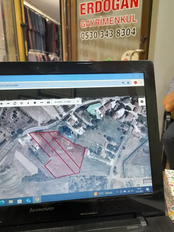 Lüleburgaz Ayvalı Mah. Satılık 2191 M2 Arsa- Konut İmarlı 1