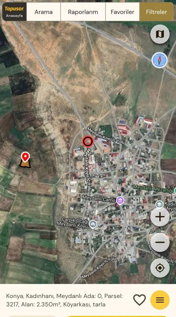 Satılık Tarım Arazisi – Konya Kadınhanı Meydanlı Köyü 2