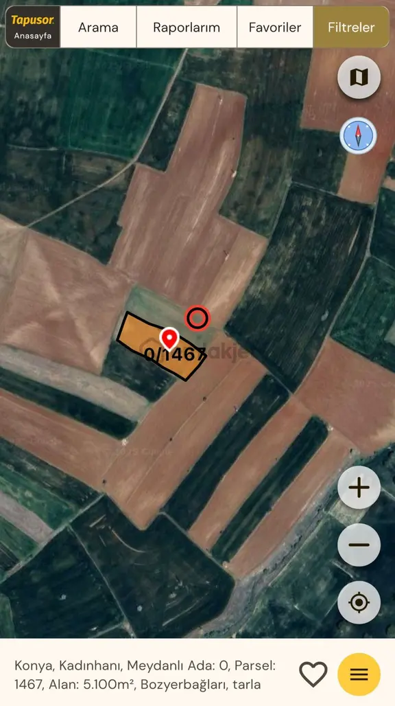 Satılık Tarım Arazisi – Konya Kadınhanı Meydanlı Köyü 2