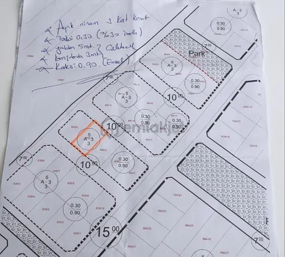 Haydar Emlaktan Marmaracıkta 400 M2 Müstakil,2 Yola Cepheli,3 Kat İmarlı Arsa 1