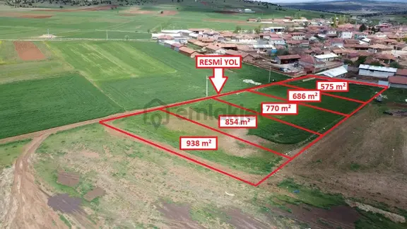 Kütahya Merkez Doğalar'da 938m2 İmarlı Arsa 1