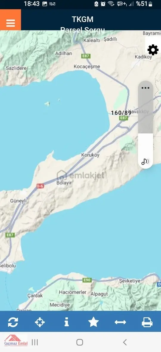 Gelibolu Kavak Köy Nehire Sıfır Yatırımlık Tarla Denize 1,5 Km. 1