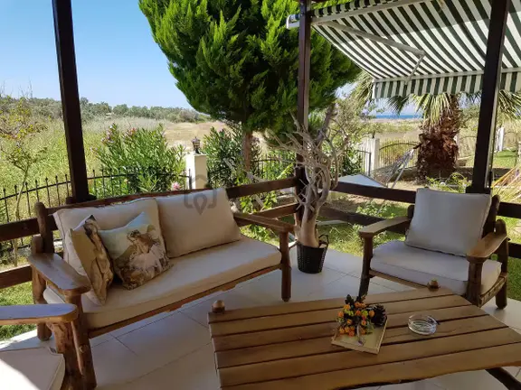 Gömeç Denize Sıfır Kayra Sitesi Deniz Manzaralı Triplex Villa 2