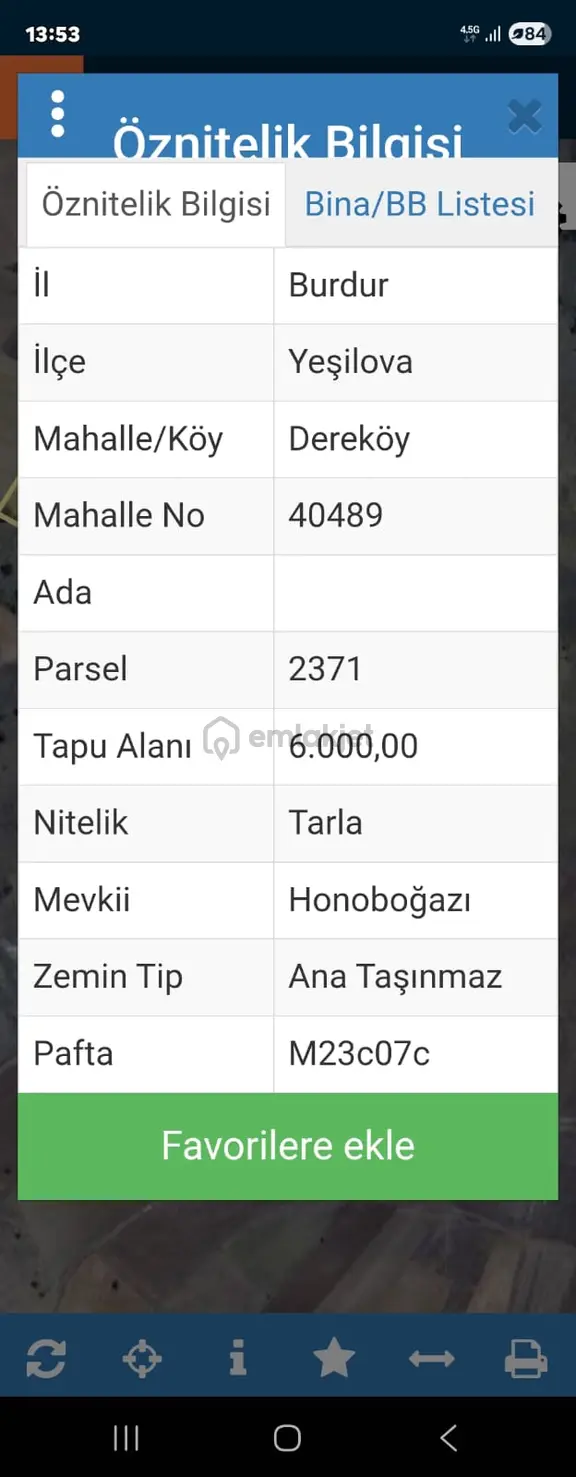 Yeşilova Dereköy De Akgöl Manzaralı Satılık Arazi 2