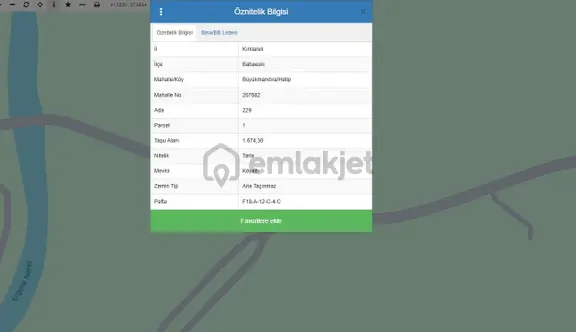 Goldhouse Dan Satılık Kırklareli Babaeski De Ana Cadde Üzeri Tarla 1