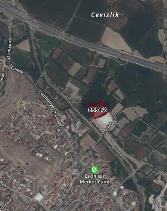 Denizli Eskihisar’da 3868m2 Sanayi Arsası 1
