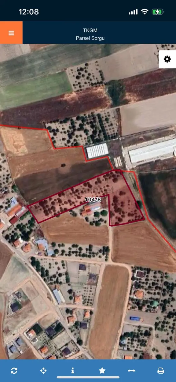 Ankara Kazanç'tan Satılık Kurulu Düzen Tüm Alt Yapılara Yakın Hisse Tapulu 4000 M2 Satılık Bahçe 2