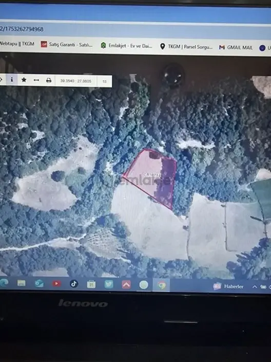 Balıkesir Altıeylül İlcesi Kozderegüvem Köyü Satılık 2900 Tarla 1