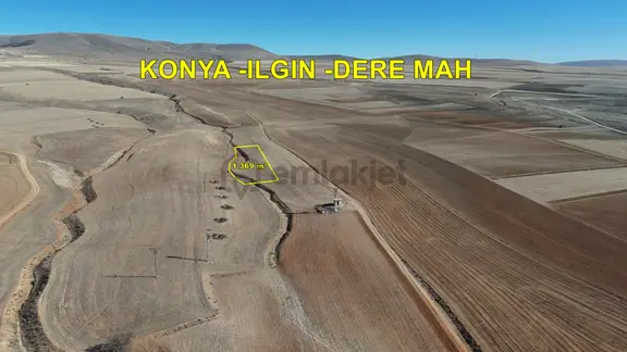 Konya / Ilgın / Dere Mahallesinde 1.369 M² Müstakil Tapulu Tarla 2