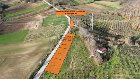 Fırsat!. Söğütlü Sıraköy'de 1900 M2 Asfalta Yola 104 Mt Cepheli 1