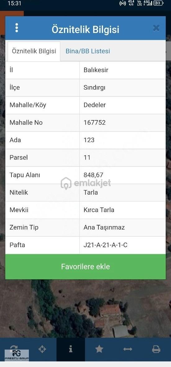 Prestij Gruptan Köy İçi 848 M2 Fırsat Arazi 2