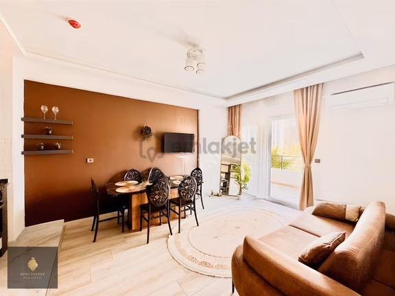 King'den Denize 300m Mesafe Havuzlu Sıfır Eşyalı 1+1 1
