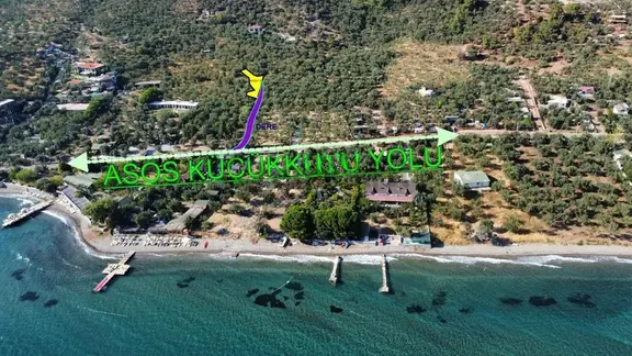 Uzay Emlaktan Ahmetçe Köyünde Asos Asfaltına 3 Parsel Zeytinlik 1