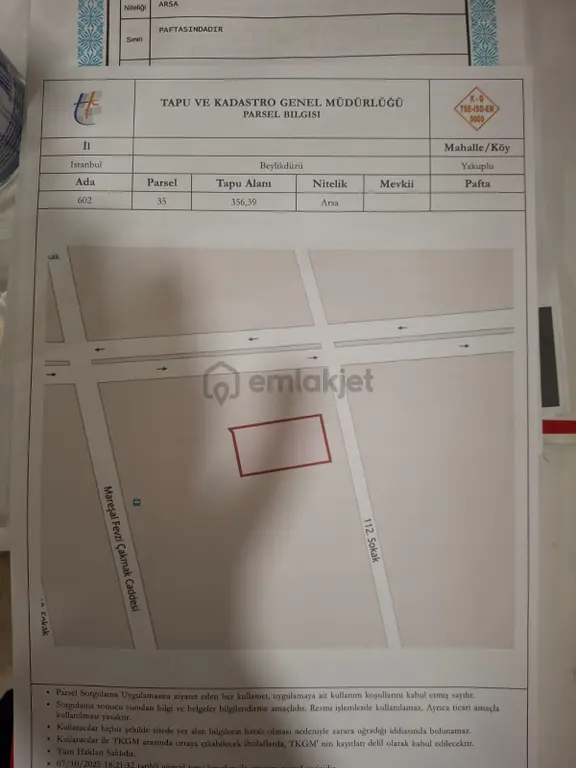 Beylikdüzü Yakuplu 356m2 Kat Karşılığı Arsa Opsiyonlu 2