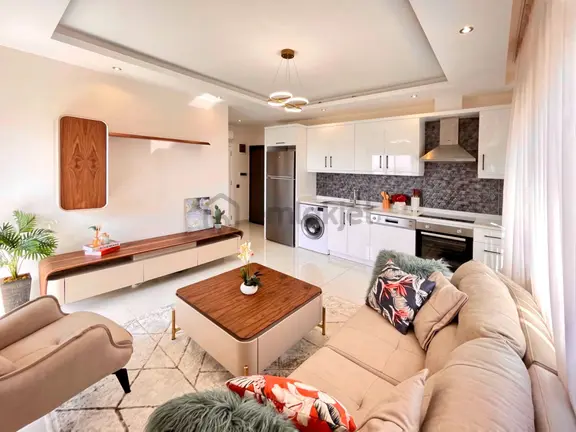 Alanya Kargıcak'ta Bahçeye Çıkışlı 1+1 Daire, Lüks Sitede 2