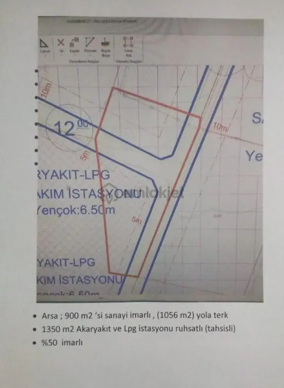 Afyon Tezcan Emlaktan Sülümenlide Sanayi Akaryakıt Ruhsatlı Arsa 2