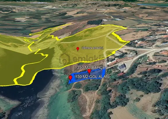 Balıkesir Bandırma Çakıl Mah. 1.480 M2 Satılık Bahçe Göl Manzaralı 2