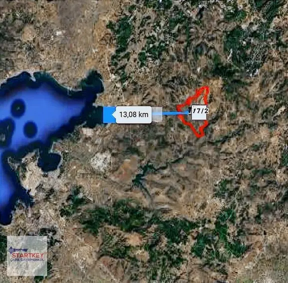 Satılık Arsa 508 M² İki Villalık Karşıyaka 45 Km. Deniz'e 13 Km. 2