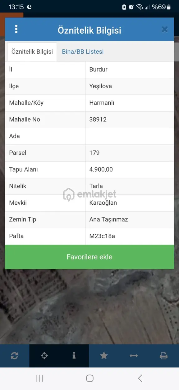 Burdur Yeşilova Harmanlı 5 Dönüme Yakın Yatırımlık Tarla 2