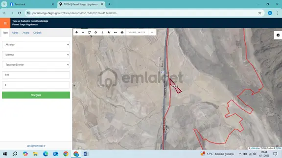 Aksaray Taşpınar Erenlerde Satılık Tarla 1