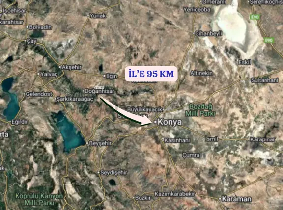 Konya Ilgın Geçit Köyünde 6.453 M² Tarla Satılıktır 2