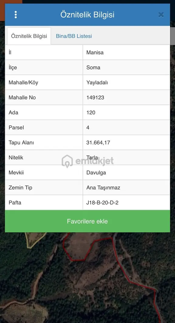 Manisa Soma Yayladalı'nda Satılık Tarla