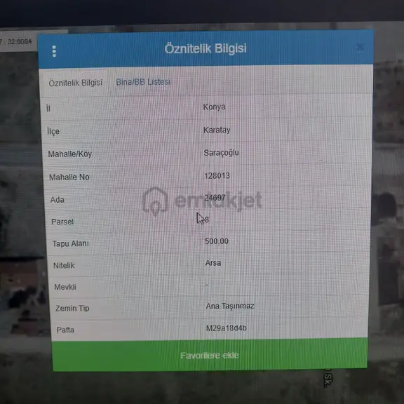 Karatay Saracoğluda Satlık 2000 M2 Arsa 2