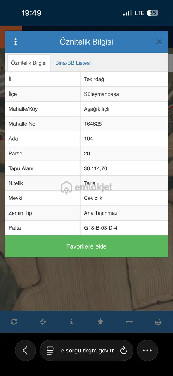 Süleyman Paşa Fırsat Tarla 2