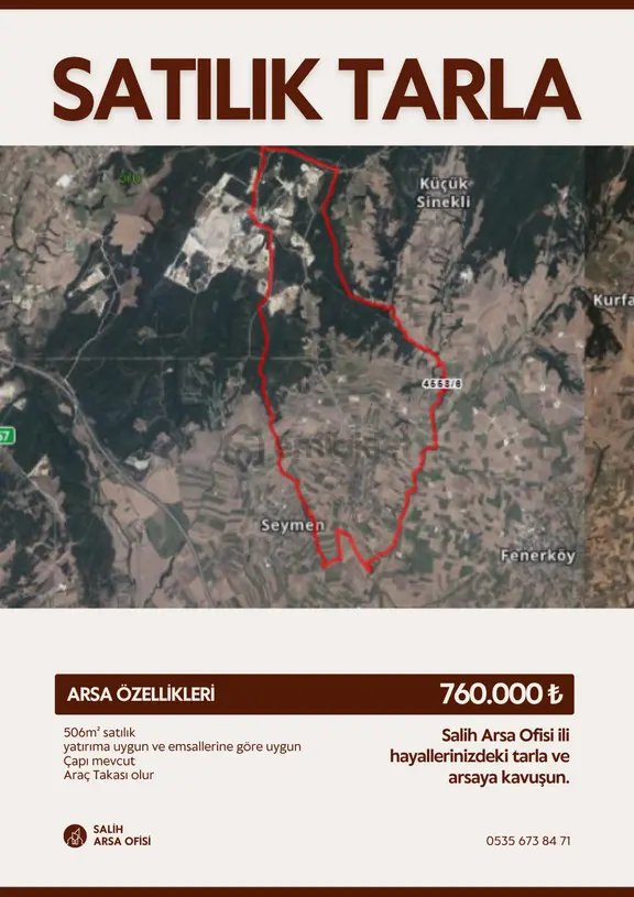 Silivri Büyükkılıçlı'da 506m² Satılık Tarla 1