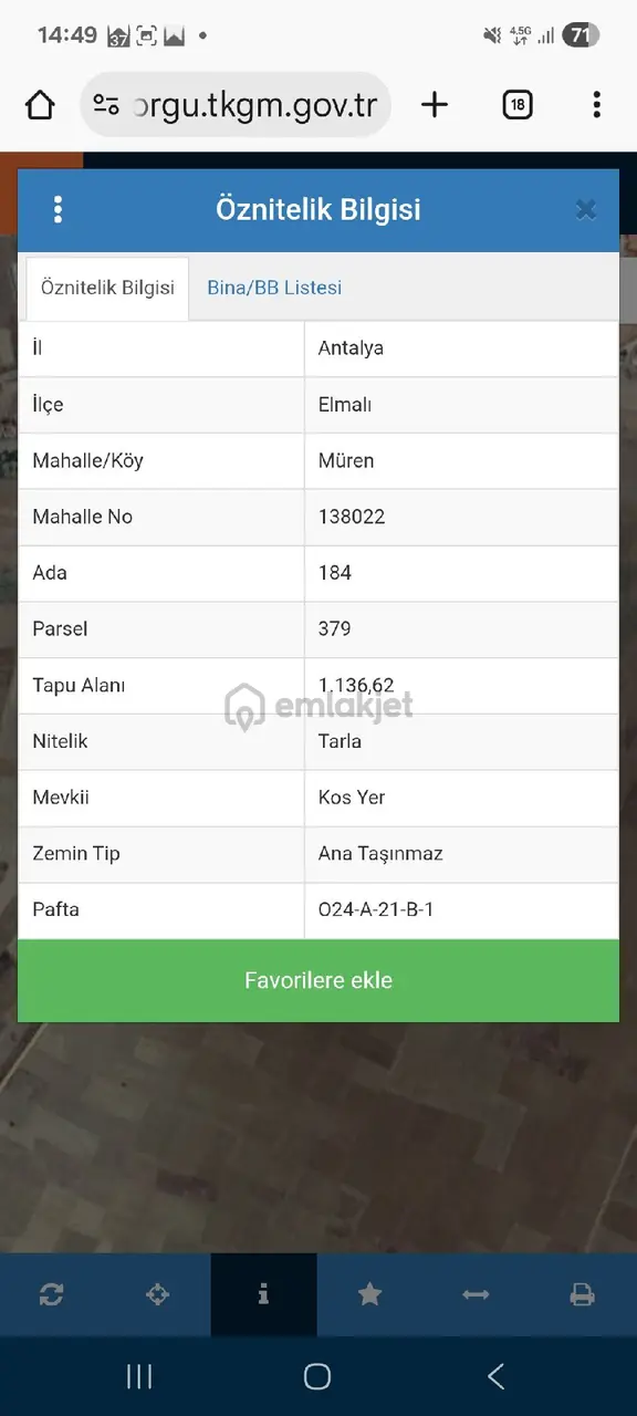 Sahibinden Elmali Müren De Satılık Tarla 2