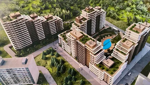 New Town - İzbeton Denetımlı Projoden Satılık 1+1 2