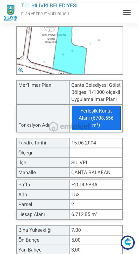 Silivri Balaban Mah Villarin Dibinde Satılık Net Arsa 1