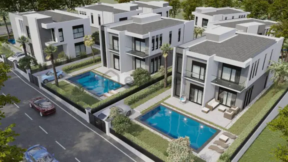 Anahtaryapı'dan Denizli Saruhan'da Na Tamam Satılık Müstakil Havuzlu Villa 1