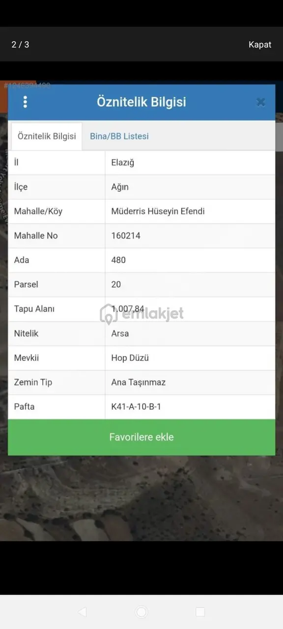 Elazığ Ağın’da 1000 M² Villa Arsası – Hem Yatırım Hem Yaşam İçin İdeal! 2
