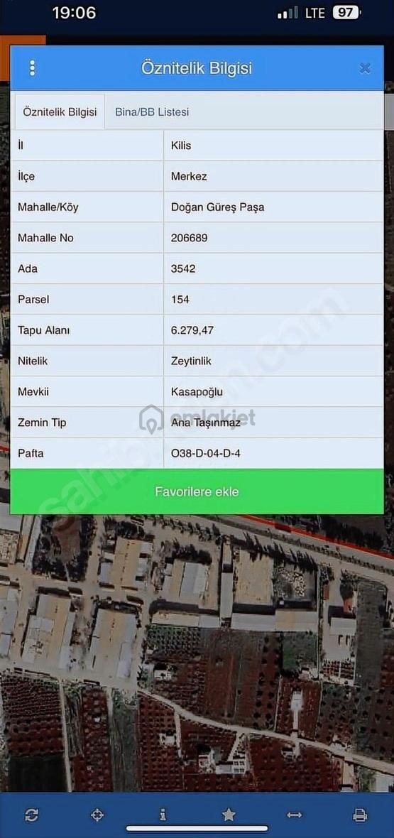Kilis Merkez Doğan Güreş Paşa'da Satılık 6280 M² Tarla 2