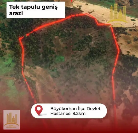 Bursa Orhaneli Dereköyde 74 Dönüm Satılık Tarla 2