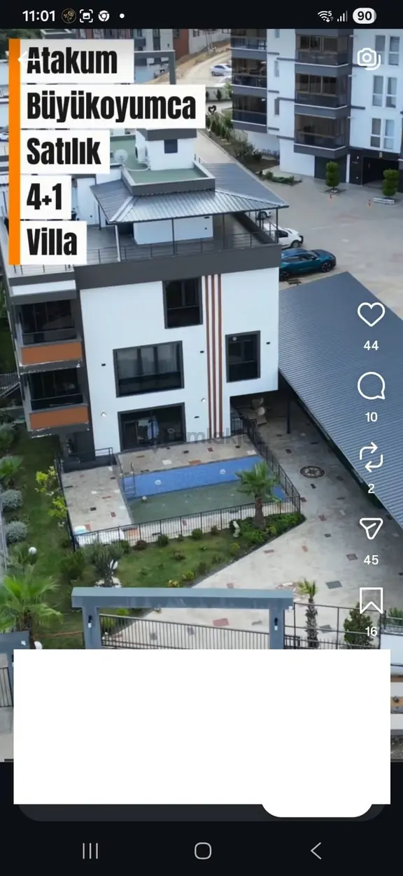 Samsun Atakum Körfez Mah. 4+tripleks Satılık Villa Deniz Manzaralı 1
