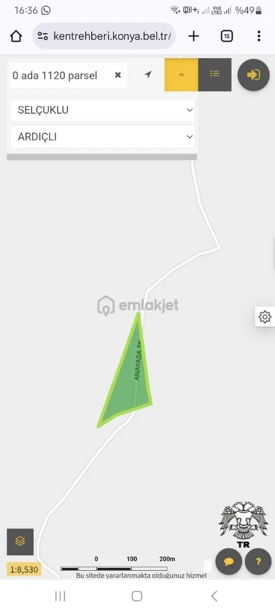 Yazır Ardıçlı Mh Satılık Yatırımlık Hesaplı Acil Satılık Arazi 2